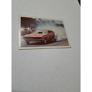 1971 Gene Snows Fleer Official Drag Champs AHRA Trading Card Dodge Challenger